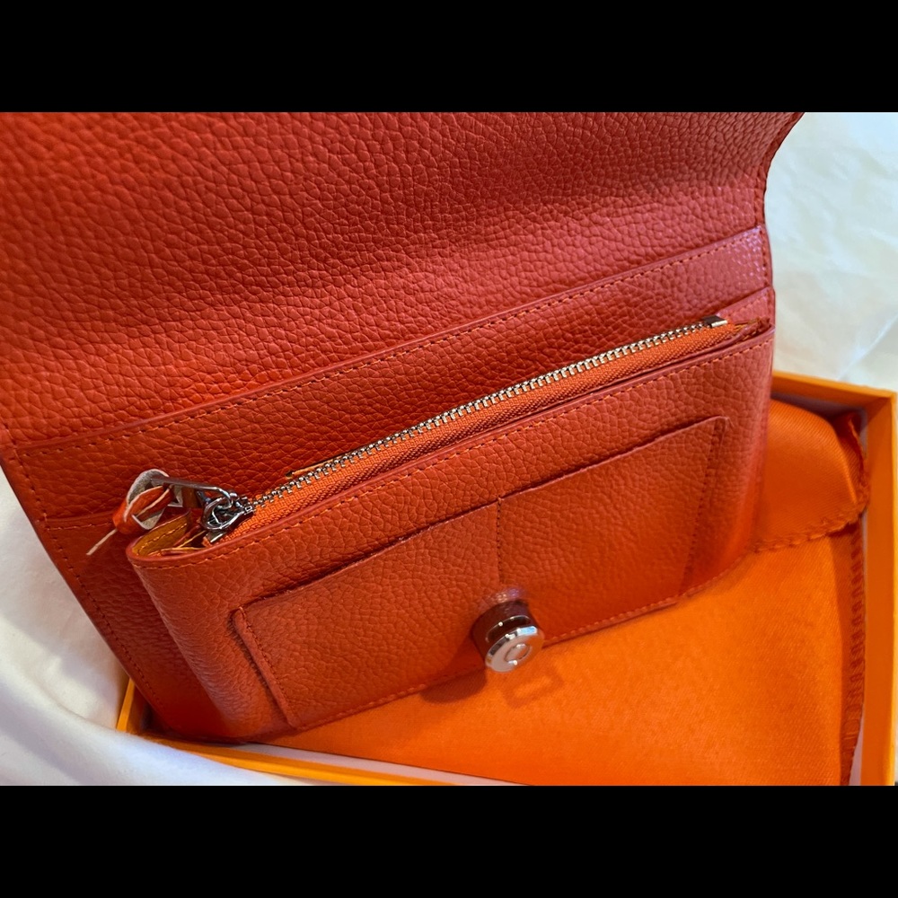 Orange Barney’s Wallet Genuine Leather